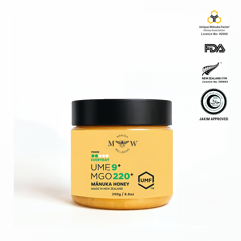Manuka Wellbeing Honey UMF 9+ 250G